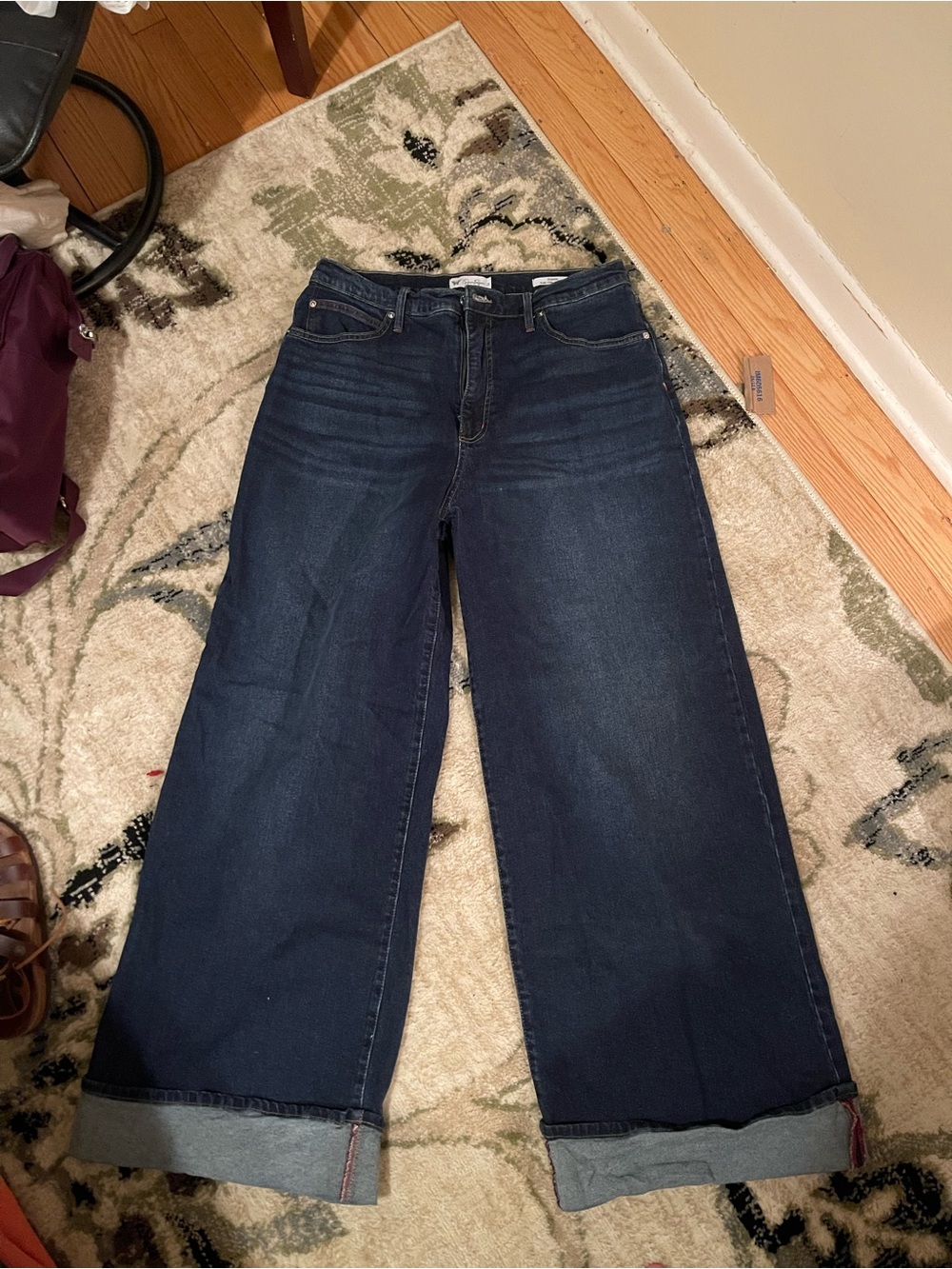 Jessica Simpson Indigo High-Rise Wide Leg Jeans